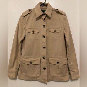 Ralph Lauren Khaki Military Style Jacket